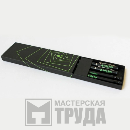 Самосборная коробка-пенал под набор ручка+карандаш (под 4 предмета)